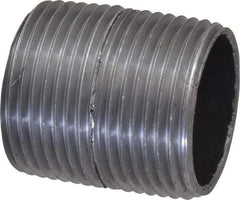 Value Collection - Schedule 40, 1" Diam x 1-1/2" Long Steel Black Pipe Nipple - Threaded - Americas Industrial Supply