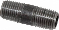 Value Collection - Schedule 40, 1/4" Diam x 1-1/2" Long Steel Black Pipe Nipple - Threaded - Americas Industrial Supply