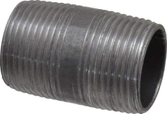 Value Collection - Schedule 40, 1" Diam x 2" Long Steel Black Pipe Nipple - Threaded - Americas Industrial Supply