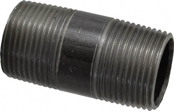 Value Collection - Schedule 40, 1" Diam x 2-1/2" Long Steel Black Pipe Nipple - Threaded - Americas Industrial Supply