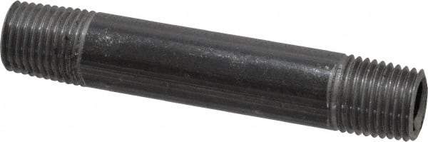 Value Collection - Schedule 40, 1/4" Diam x 3" Long Steel Black Pipe Nipple - Threaded - Americas Industrial Supply