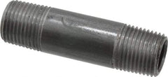 Value Collection - Schedule 40, 1/2" Diam x 3" Long Steel Black Pipe Nipple - Threaded - Americas Industrial Supply