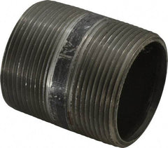 B&K Mueller - Schedule 40, 2-1/2" Diam x 3" Long Steel Black Pipe Nipple - Threaded - Americas Industrial Supply