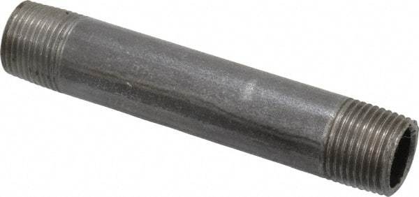 Value Collection - Schedule 40, 3/8" Diam x 3-1/2" Long Steel Black Pipe Nipple - Threaded - Americas Industrial Supply