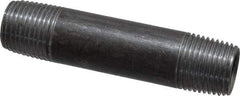 Value Collection - Schedule 40, 1/2" Diam x 3-1/2" Long Steel Black Pipe Nipple - Threaded - Americas Industrial Supply