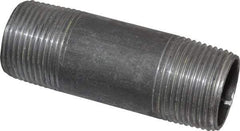 Value Collection - Schedule 40, 1" Diam x 3-1/2" Long Steel Black Pipe Nipple - Threaded - Americas Industrial Supply