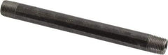 Value Collection - Schedule 40, 1/8" Diam x 4" Long Steel Black Pipe Nipple - Threaded - Americas Industrial Supply