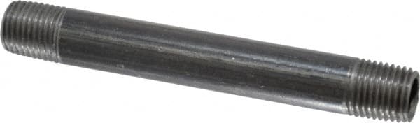 Value Collection - Schedule 40, 1/4" Diam x 4" Long Steel Black Pipe Nipple - Threaded - Americas Industrial Supply