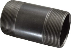 Value Collection - Schedule 40, 2" Diam x 4" Long Steel Black Pipe Nipple - Threaded - Americas Industrial Supply