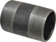 B&K Mueller - Schedule 40, 2-1/2" Diam x 4" Long Steel Black Pipe Nipple - Threaded - Americas Industrial Supply