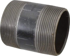 B&K Mueller - Schedule 40, 3" Diam x 4" Long Steel Black Pipe Nipple - Threaded - Americas Industrial Supply