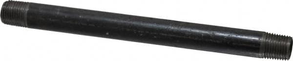 Value Collection - Schedule 40, 1/8" Diam x 4-1/2" Long Steel Black Pipe Nipple - Threaded - Americas Industrial Supply