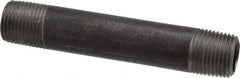 Value Collection - Schedule 40, 1/2" Diam x 4-1/2" Long Steel Black Pipe Nipple - Threaded - Americas Industrial Supply