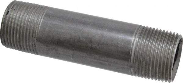 Value Collection - Schedule 40, 1" Diam x 4-1/2" Long Steel Black Pipe Nipple - Threaded - Americas Industrial Supply