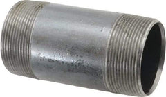 Value Collection - Schedule 40, 2" Diam x 4-1/2" Long Steel Black Pipe Nipple - Threaded - Americas Industrial Supply