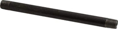 Value Collection - Schedule 40, 1/8" Diam x 5" Long Steel Black Pipe Nipple - Threaded - Americas Industrial Supply