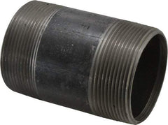 B&K Mueller - Schedule 40, 3" Diam x 5" Long Steel Black Pipe Nipple - Threaded - Americas Industrial Supply