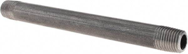 Value Collection - Schedule 40, 1/4" Diam x 5-1/2" Long Steel Black Pipe Nipple - Threaded - Americas Industrial Supply