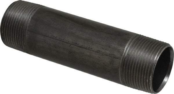 Value Collection - Schedule 40, 1-1/4" Diam x 5-1/2" Long Steel Black Pipe Nipple - Threaded - Americas Industrial Supply