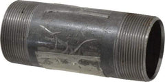 B&K Mueller - Schedule 40, 2" Diam x 5-1/2" Long Steel Black Pipe Nipple - Threaded - Americas Industrial Supply