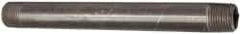 Value Collection - Schedule 40, 3/8" Diam x 6" Long Steel Black Pipe Nipple - Threaded - Americas Industrial Supply