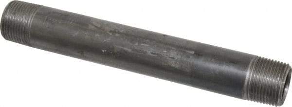 B&K Mueller - Schedule 40, 3/4" Diam x 7" Long Steel Black Pipe Nipple - Threaded - Americas Industrial Supply