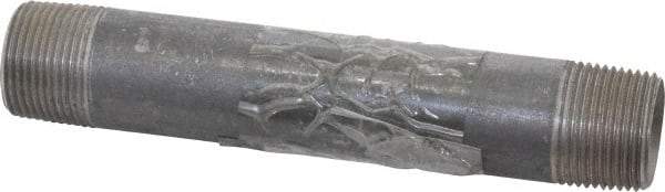 B&K Mueller - Schedule 40, 1" Diam x 7" Long Steel Black Pipe Nipple - Threaded - Americas Industrial Supply