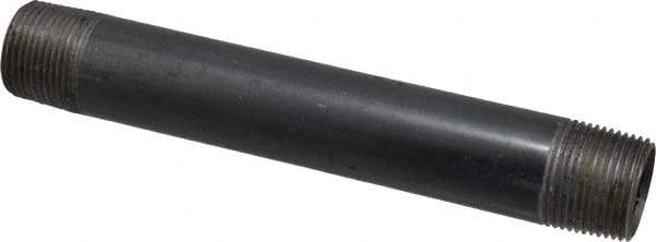 Value Collection - Schedule 40, 1" Diam x 8" Long Steel Black Pipe Nipple - Threaded - Americas Industrial Supply