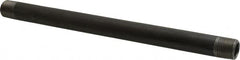 Value Collection - Schedule 40, 3/8" Diam x 9" Long Steel Black Pipe Nipple - Threaded - Americas Industrial Supply