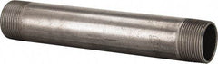 B&K Mueller - Schedule 40, 1-1/4" Diam x 9" Long Steel Black Pipe Nipple - Threaded - Americas Industrial Supply