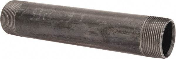 B&K Mueller - Schedule 40, 1-1/2" Diam x 9" Long Steel Black Pipe Nipple - Threaded - Americas Industrial Supply