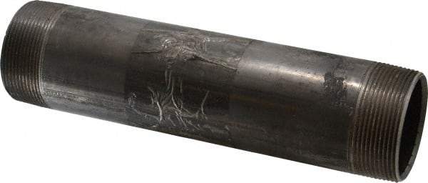 B&K Mueller - Schedule 40, 2" Diam x 9" Long Steel Black Pipe Nipple - Threaded - Americas Industrial Supply