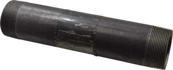 B&K Mueller - Schedule 40, 2" Diam x 10" Long Steel Black Pipe Nipple - Threaded - Americas Industrial Supply