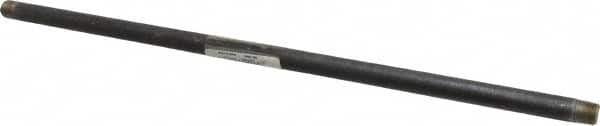 B&K Mueller - Schedule 40, 1/8" Diam x 12" Long Steel Black Pipe Nipple - Threaded - Americas Industrial Supply