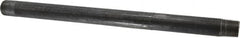 B&K Mueller - Schedule 40, 1/2" Diam x 12" Long Steel Black Pipe Nipple - Threaded - Americas Industrial Supply