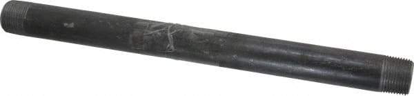 B&K Mueller - Schedule 40, 3/4" Diam x 12" Long Steel Black Pipe Nipple - Threaded - Americas Industrial Supply