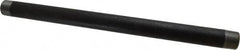 B&K Mueller - Schedule 40, 1" Diam x 18" Long Steel Black Pipe Nipple - Threaded - Americas Industrial Supply