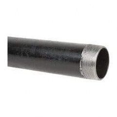 B&K Mueller - Schedule 40, 2" Diam x 18" Long Steel Black Pipe Nipple - Threaded - Americas Industrial Supply