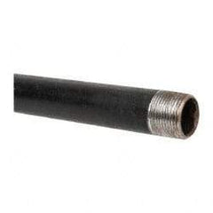 B&K Mueller - Schedule 40, 1" Diam x 30" Long Steel Black Pipe Nipple - Threaded - Americas Industrial Supply