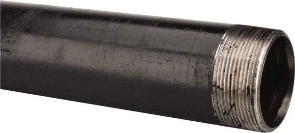 B&K Mueller - Schedule 40, 2" Diam x 30" Long Steel Black Pipe Nipple - Threaded - Americas Industrial Supply