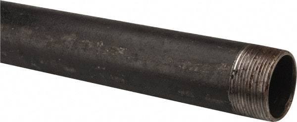 B&K Mueller - Schedule 40, 1-1/2" Diam x 36" Long Steel Black Pipe Nipple - Threaded - Americas Industrial Supply