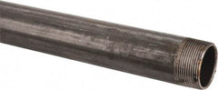 B&K Mueller - Schedule 40, 1-1/2" Diam x 60" Long Steel Black Pipe Nipple - Threaded - Americas Industrial Supply