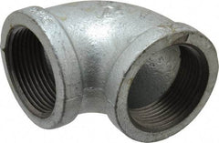 B&K Mueller - Class 150, 1-1/4" Galvanized Pipe 90° Elbow - Threaded, Malleable Iron - Americas Industrial Supply