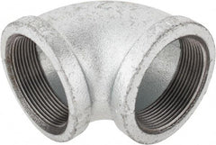 Value Collection - Class 150, 2" Galvanized Pipe 90° Elbow - Threaded, Malleable Iron - Americas Industrial Supply