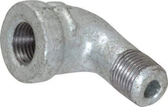 B&K Mueller - Class 150, 1/8" Galvanized Pipe 90° Street Elbow - Threaded, Malleable Iron - Americas Industrial Supply