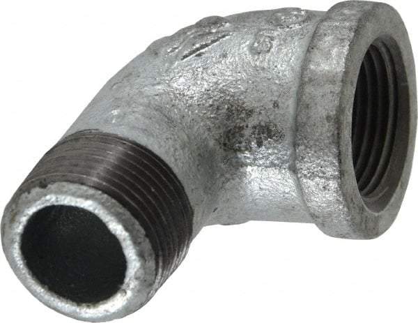 Value Collection - Class 150, 3/4" Galvanized Pipe 90° Street Elbow - Threaded, Malleable Iron - Americas Industrial Supply