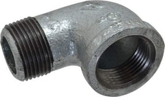 B&K Mueller - Class 150, 1" Galvanized Pipe 90° Street Elbow - Threaded, Malleable Iron - Americas Industrial Supply