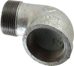 B&K Mueller - Class 150, 1-1/4" Galvanized Pipe 90° Street Elbow - Threaded, Malleable Iron - Americas Industrial Supply