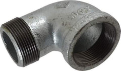 Value Collection - Class 150, 1-1/2" Galvanized Pipe 90° Street Elbow - Threaded, Malleable Iron - Americas Industrial Supply