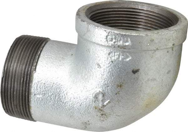 Value Collection - Class 150, 2" Galvanized Pipe 90° Street Elbow - Threaded, Malleable Iron - Americas Industrial Supply